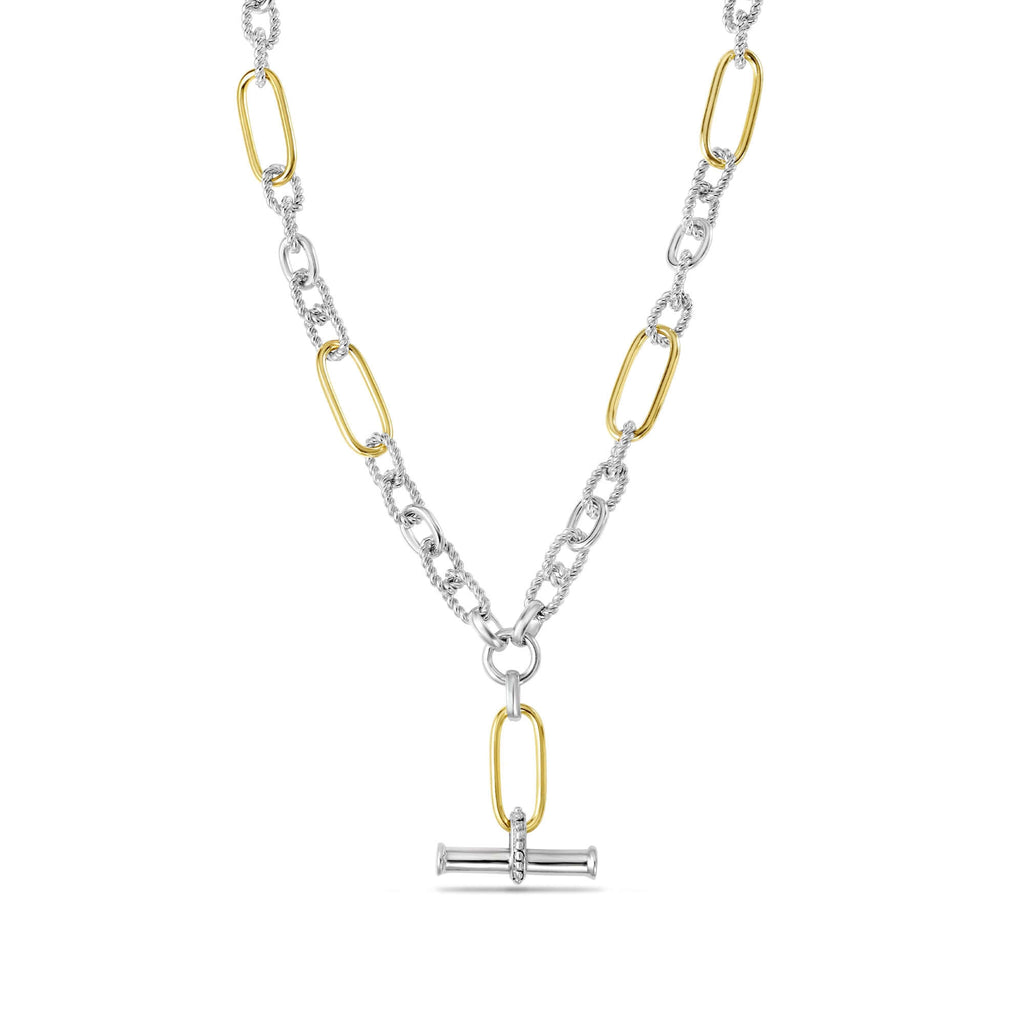 RADIALL　　「FIGARO - T-BAR NECKLACE」　 925 Silver Figaro T-Bar Necklace | Hersey & Son – Hersey & Son