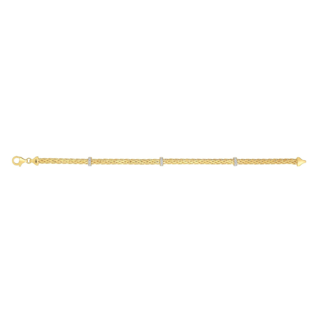 14k Gold Dainty Diamond Bracelet – Mignonne Gavigan x Diamonds Direct