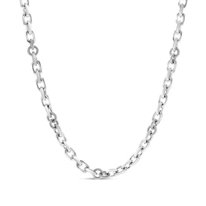 Sterling Silver Marco Cable Chain Necklace