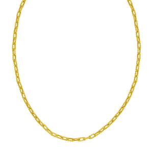 14K Mini Twist Spiral Paperclip Necklace