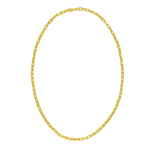 14K Mini Twist Spiral Paperclip Necklace