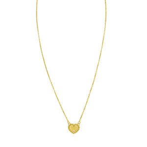 14K Prosecco Heart Necklace