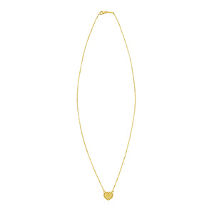 14K Prosecco Heart Necklace