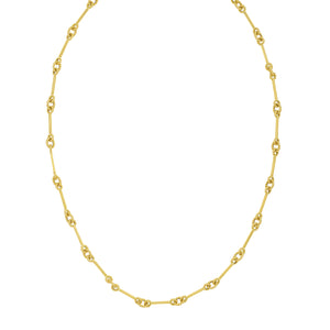 14K Italian Cable Bar & Link Necklace | Phillip Gavriel