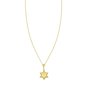 14K Prosecco Star of David Pendant