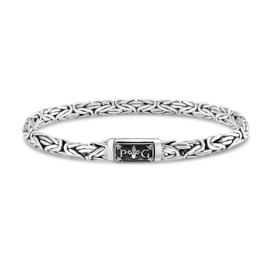 Silver Men's Byzantine Bracelet