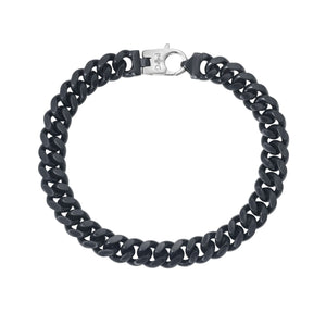 Silver Men's Cuban Link Bracelet