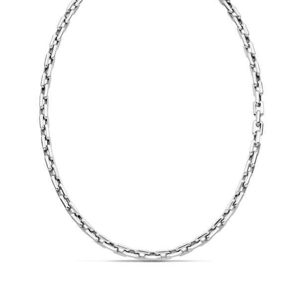 Silver Octagon Polished Link Necklace | Phillip Gavriel
