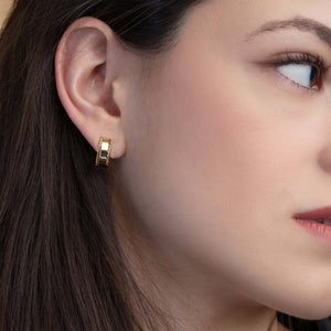 14K Gold Lucia Cable Earrings