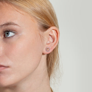 Silver & 18K Gold Mini Cable 'X' Studs