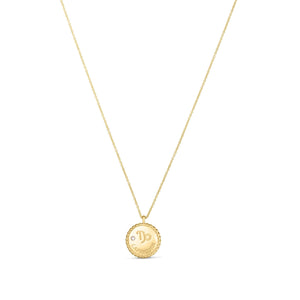 14K Gold & Diamond Zodiac Necklace