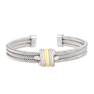 knot bracelet, men's jewelry, silver and 18K gold jewelry, Italian bracelet