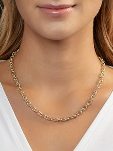 Silver & 18K San Zeno Link Necklace | Phillip Gavriel