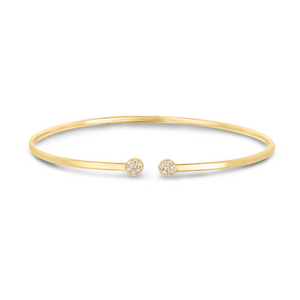 14K Gold & Diamond Essential Cuff