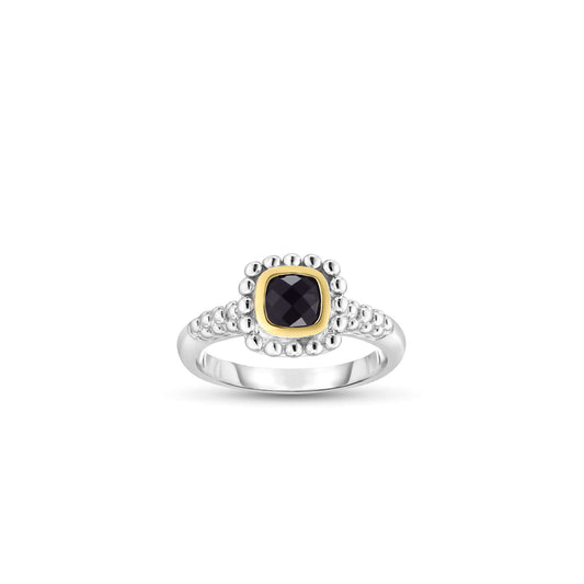 Silver & 18K Gold Quadra Popcorn Ring