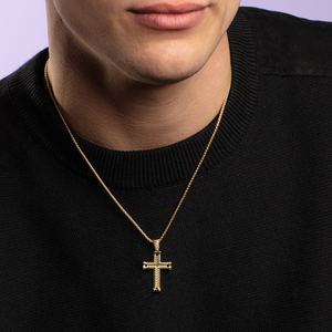 14K Gold Cross Necklace