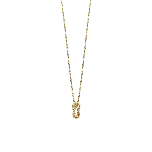 14K Gold & Diamond L'Infinito Knot Pendant