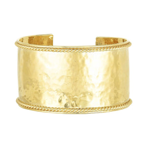 14K Gold Large Lucia Cable Bangle from Phillip Gavriel