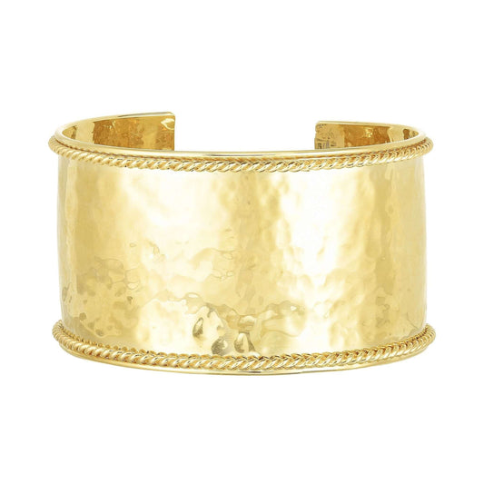 14K Gold Large Lucia Cable Bangle