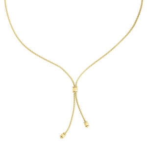 14K Gold Popcorn Bead Y Necklace from Phillip Gavriel