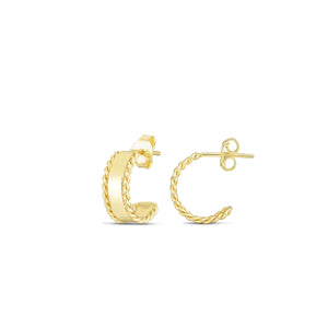 14K Gold Lucia Cable Earrings