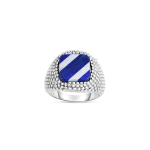 Silver with Lapis and Mother of Pearl Ring from Phillip Gavriel