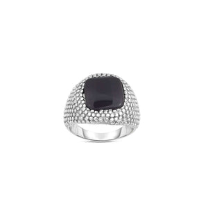 Silver & Black Onyx Signet Ring from Phillip Gavriel