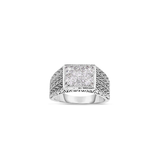 Silver & Sapphire Champion Ring