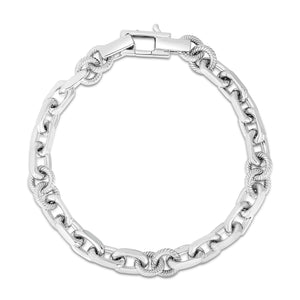 Sterling Silver Marco Cable Chain Bracelet