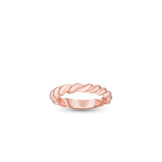 14K Gold Thin Cable Band