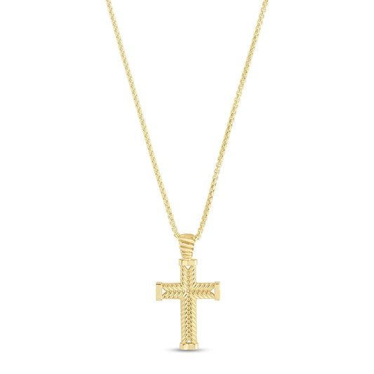 14K Gold Cross Necklace