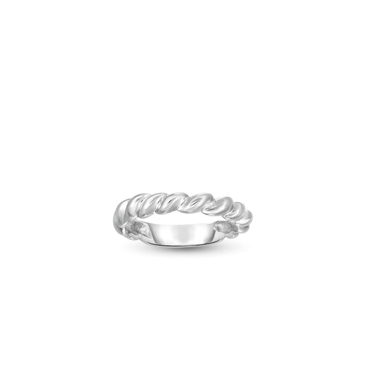 14K Gold Thin Cable Band