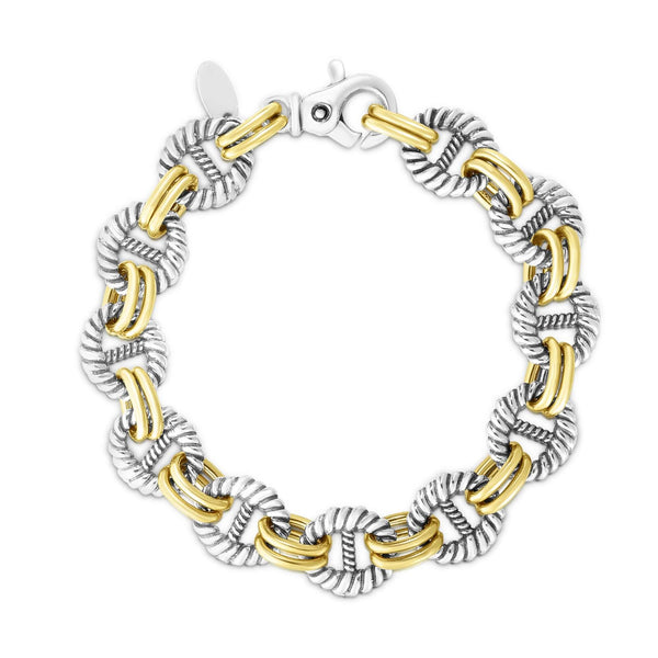 6mm Mariner Link Bracelet (Tri-Color/Stainless Steel) – Kuyashii Jewelry