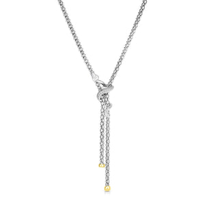 Silver & 18K Gold Serpente Diamond Necklace from Phillip Gavriel