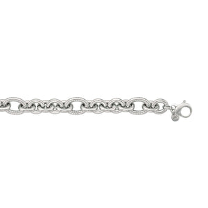 Silver Italian Cable Bold Link Chain Bracelet